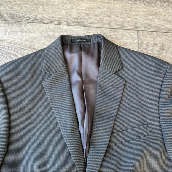 Michael Kors Pure Wool Pinstriped  Blazer in Grey - Picture 4 of 16